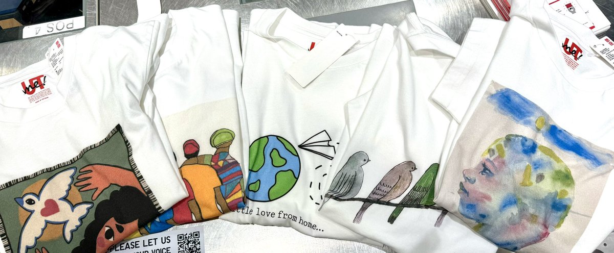arjun_unhcr's tweet photo. If you are in New Delhi, consider buying  a @UniqloIn #HopeAwayFromHome collection tshirt at Ambiance Mall.

Featuring five winning designs from the Youth with Refugees Art Contest co-organized with @Refugees, every purchase will go towards supporting #refugees around the world. https://t.co/eh37TBQBbe