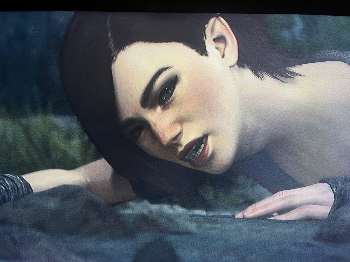 LadyEmathea's tweet photo. Loving @DragonsDogma - my characters are adorable. Though guess who managed to find a super annoying bug that makes you traverse the map again instead of him climbing up a ladder. Safe to say, I’ll always find the weird glitches. https://t.co/l7u2qeKCtG