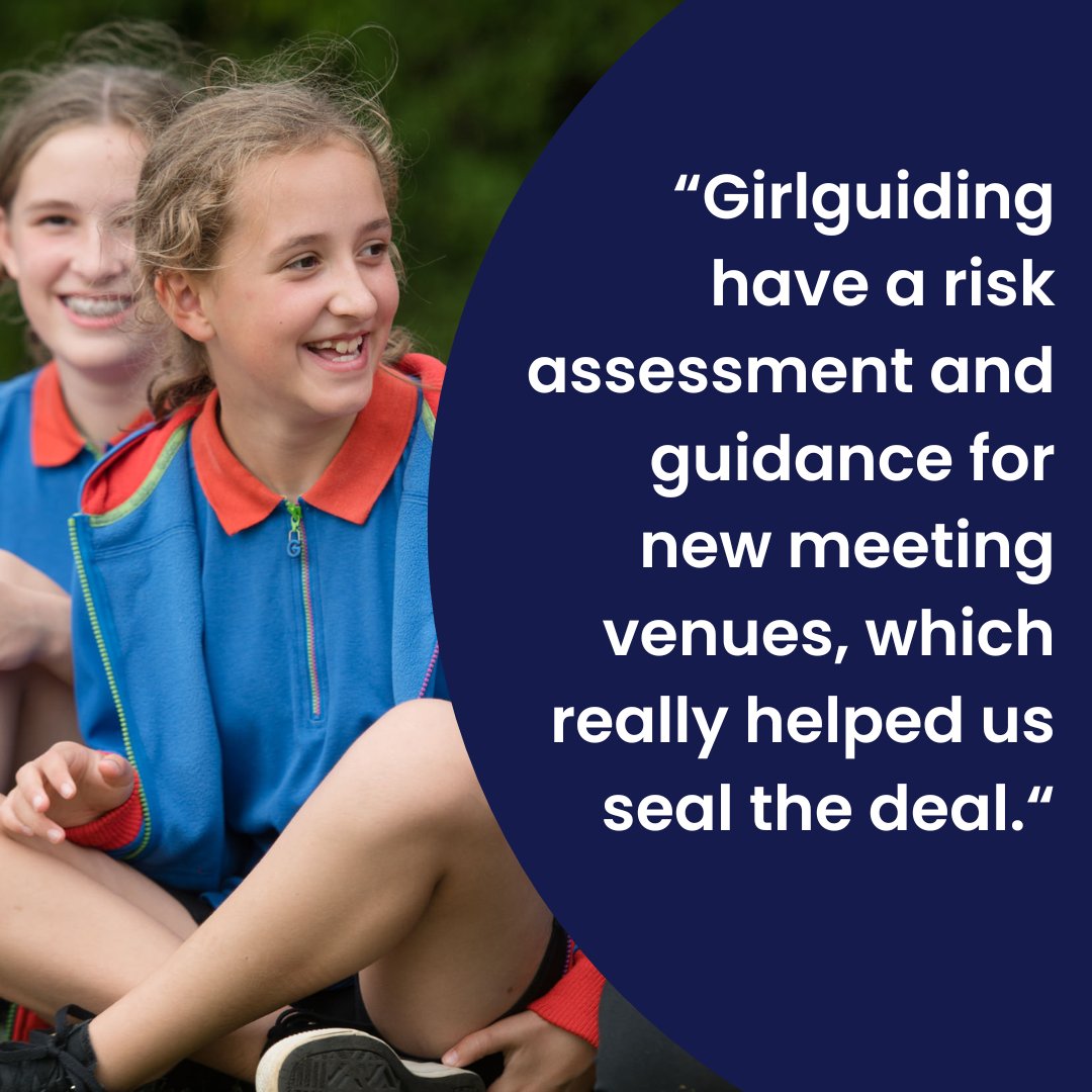 GirlguidingScot's tweet photo. Need some inspiration to find a meeting venue? Our development workers Emily and Reann have been chatting to Scottish unit leaders about the unusual places they meet, how they found them and the reasons why. 

Read the blog here 👇
https://t.co/0JnN5tagq8 https://t.co/v9XJsIju84