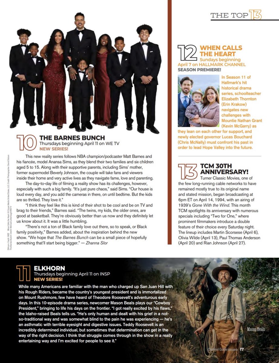 Thank you so much @ChannelGuide for including FAR HAVEN and ELKHORN in the Top 13! Check out the exclusive interviews with FAR HAVEN star @ABoneMartinez and ELKHORN lead Mason Beals!