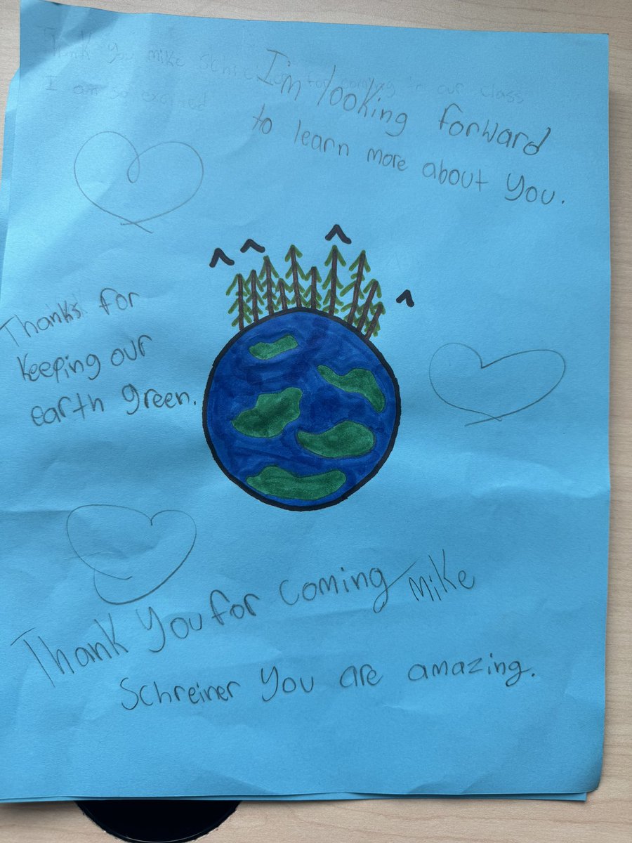 WaterRockers's tweet image. @MikeSchreiner is visiting our class today and my students made some cards for him!  #teachingrocks #ecoeducation @ugdsb
