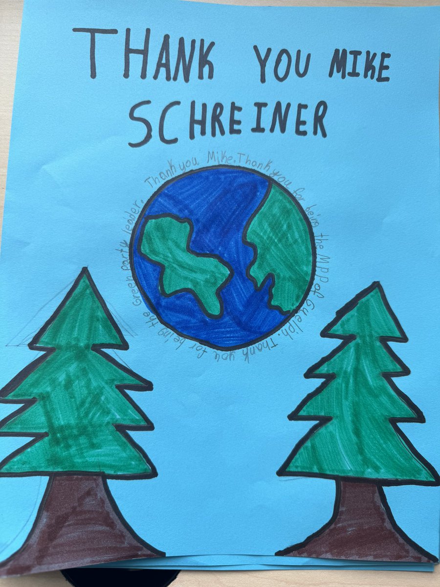 WaterRockers's tweet image. @MikeSchreiner is visiting our class today and my students made some cards for him!  #teachingrocks #ecoeducation @ugdsb