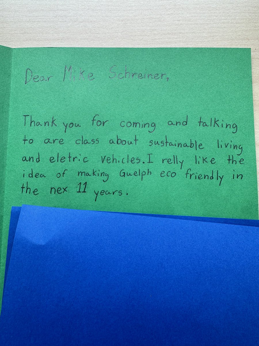 WaterRockers's tweet image. @MikeSchreiner is visiting our class today and my students made some cards for him!  #teachingrocks #ecoeducation @ugdsb
