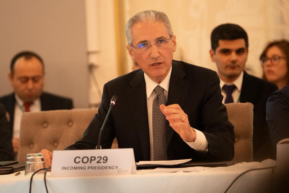 “It’s time to build bridges, invest in a climate resilient-world, and commit to a just, equitable and orderly transition.” In closing remarks to the Copenhagen Climate Ministerial, @COP29_AZ President Designate Mukhtar Babayev welcomed Parties to Baku ahead of #COP29