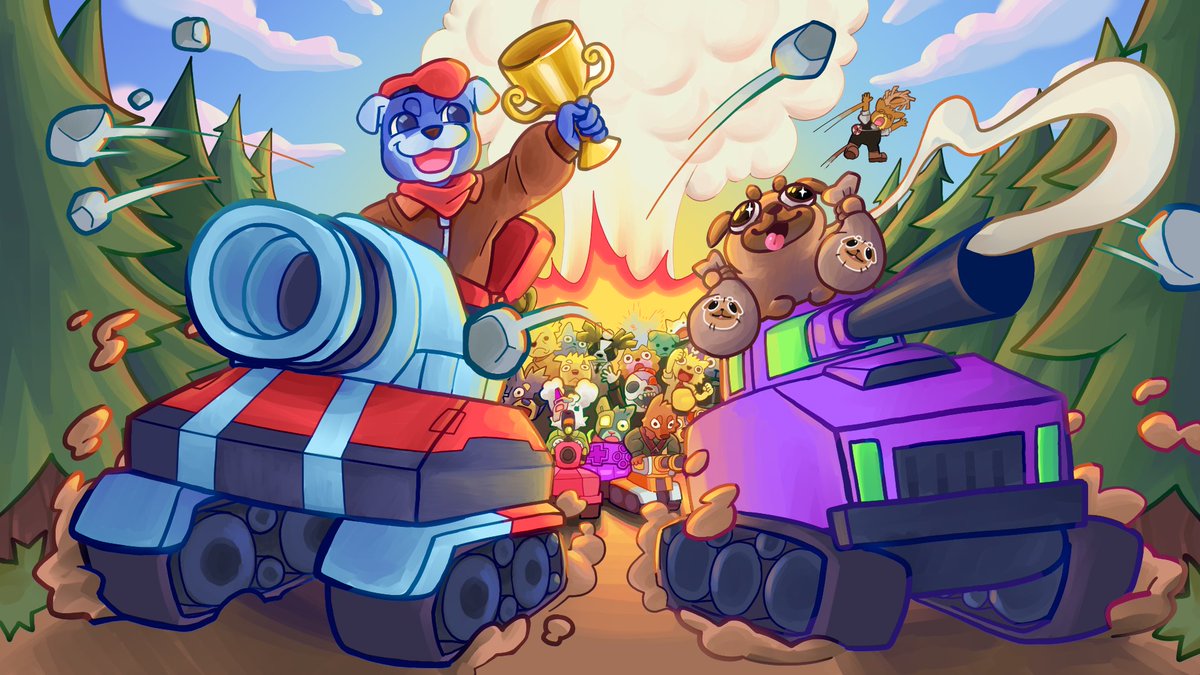 panzerdogs's tweet photo. Let’s $FUD the battlefield 🐶

@Fudthepug x Panzerdogs Tournament, March 27th 🏆

HUGE $FUD prizes on the front line to win 💰

2 ways to enter:
🐕 Hold $69M $FUD
OR
🦾 Hold a Panzerdogs or Cyberdogs NFT

Want to hear how much FUD & more? 
Join our Space with Fud on Monday 25th at 13:00 UTC 🎙️👇
https://t.co/BLgbsT3Jn5