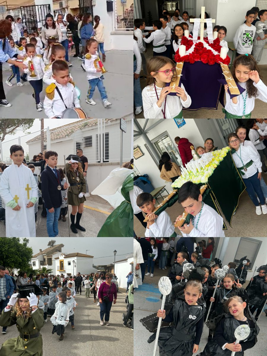 torreligion's tweet photo. Ntra procesión escolar,expresión concreta y visible dl compromiso d misión educativa d la Iglesia a través dl profesor d Religión proporcionando oportunidades pra formación espiritual,vivencia d valores cristianos y  testimonio público d la fe en acción #SemanaSanta
#MeGustaReli https://t.co/vZW0fDSJIB