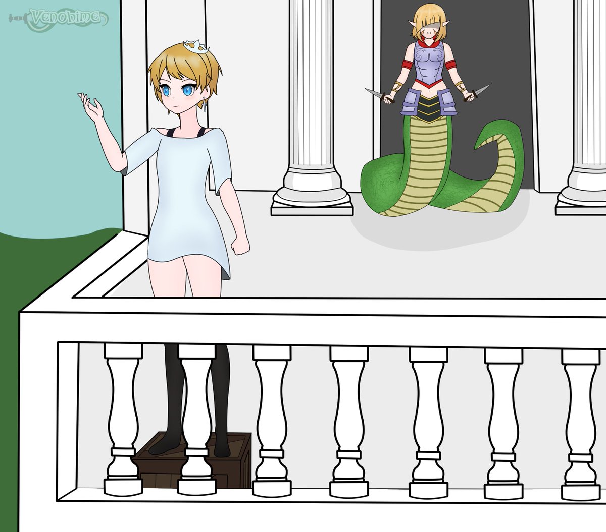 VenohimeVTube's tweet photo. Final moments of the Roman Emperor 
Nero Claudius before his fall (colourized) https://t.co/e00o0zxEvA