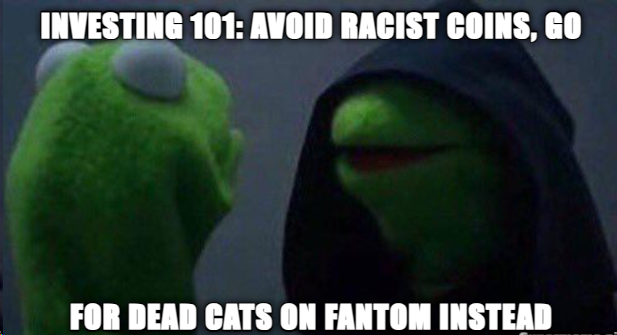 LuckyCatSolana's tweet photo. Why invest in $SOL racist coins?โ
Dead cats on #Fantom got higher tech! โโฉโ
Cat is dead, based is dev. ๐ป๐ป๐ป
Get $LUCKY with us. เธ
^โข๏ปโข^เธ
https://t.co/M9qk9tqu8K
$ftm #FantomSeason #FantomSonic $thc $sGoat $kirby https://t.co/3AuYyQLXpq