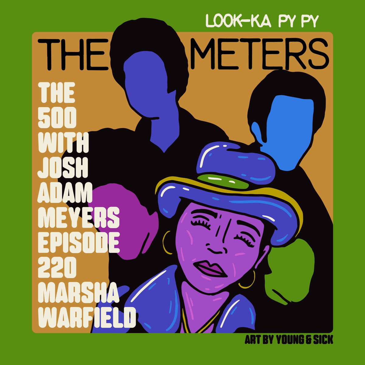Comedian and actress @marshawarfield gets into the abstract instrumental groove of #TheMeters’ 1970 album Look-Ka Py Py. Art by @youngandsick