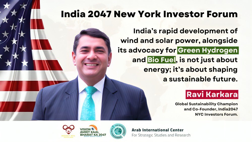 GreenH2Day's tweet photo. #BuildRenewablesNow 
Here is my quote in the article "India’s rapid development of wind and solar power, alongside its advocacy for Green Hydrogen and Bio Fuel, is not just about energy; it’s about shaping a sustainable future @ravikarkara 

@gh2org @TurnbullMalcolm @gautam_adani https://t.co/oS1Mjey0LQ