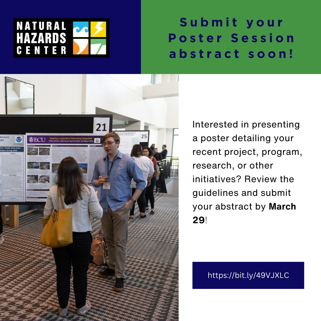 Hop into Spring by submitting your poster abstracts by next Friday, March 29! bit.ly/49VJXLC #HazWS #HazWS2024