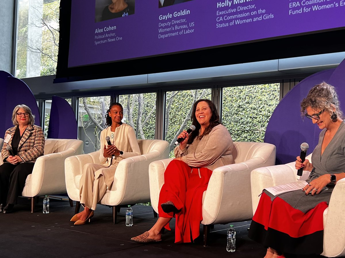 CCSWG's tweet image. Our Executive Director Holly Martinez is speaking today with Zakiya Thomas @ERACoalition and Gayle Goldin @USDOL moderated by @alexcoheninla focused of Scaling Equity - National Initiatives to Advance Women and Girls. #statusofwomen #unstoppable