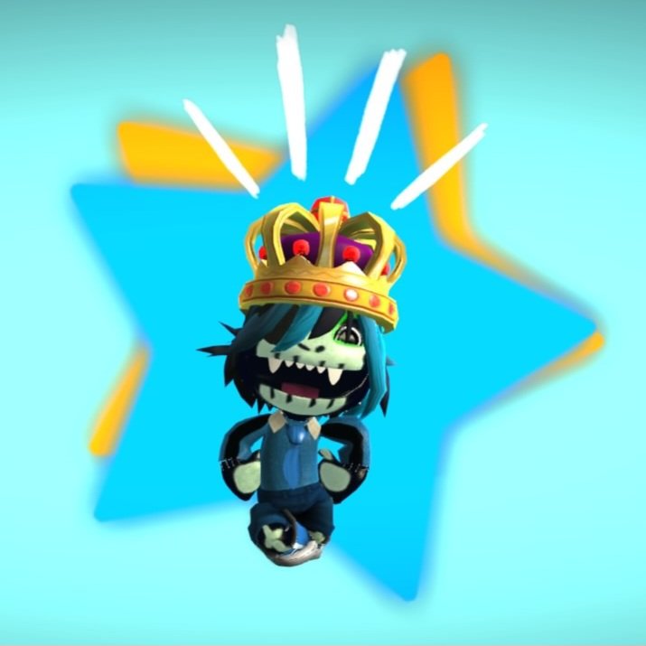 I got the Rare Prize Crown from the Group Photo I did for #LBPCGP!!! 🥳 This is a dream come true. I can't explain how happy I am to be wearing this on my Sackperson. 🥹 Thank you @StevenIsbell and @LittleBigPlanet! It's an honour. ❤️