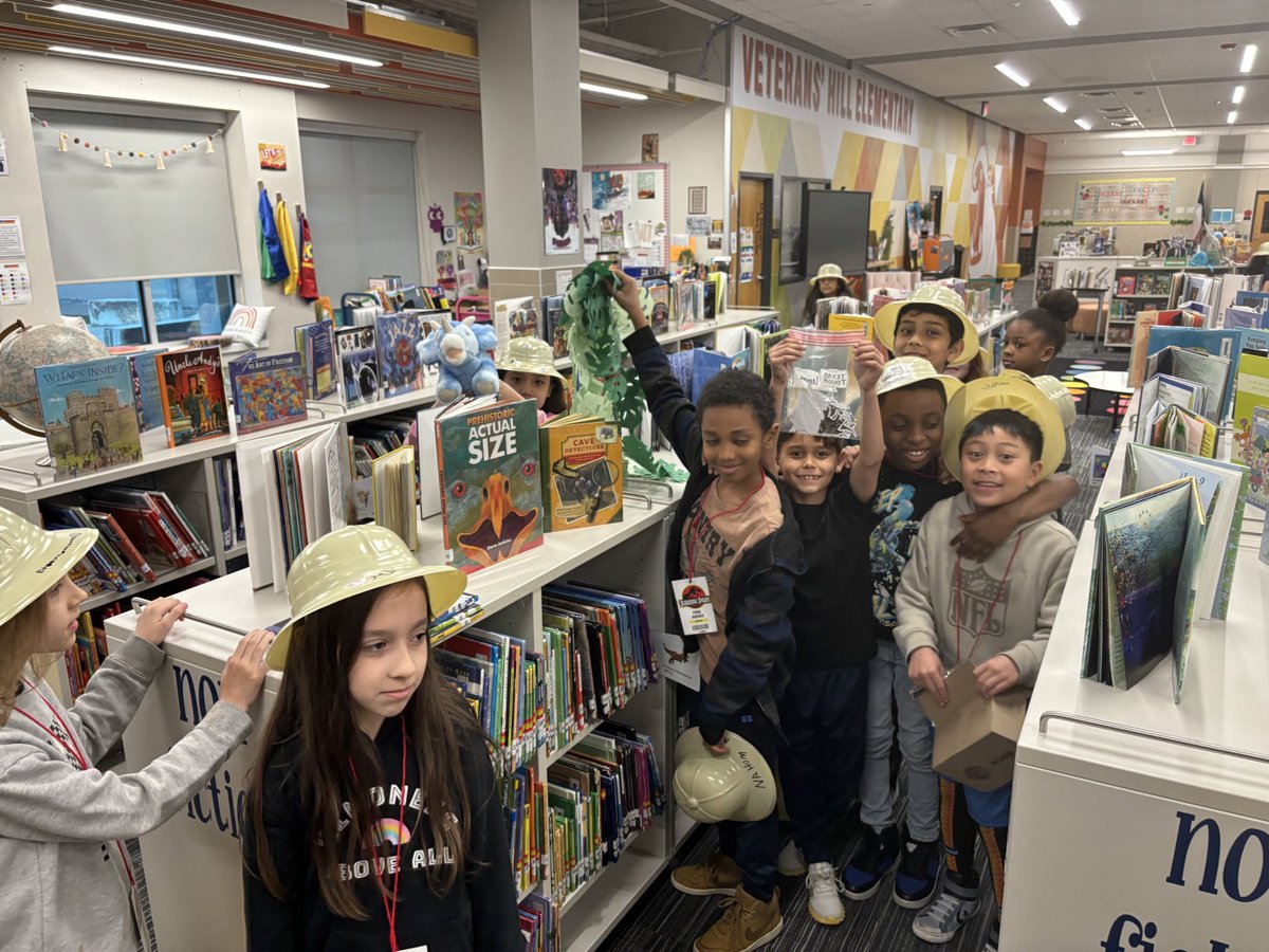 mrs_lemons21's tweet photo. This week we used passage questions, riddles, and clues to find our  first escaped dinosaur ! We found this cutie in the library with some cool dino prizes! https://t.co/029RAxtPAW