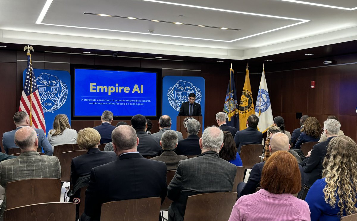 Thank you @GovKathyHochul & the WNY delegation for your support of #UBuffalo as the home of Empire AI.