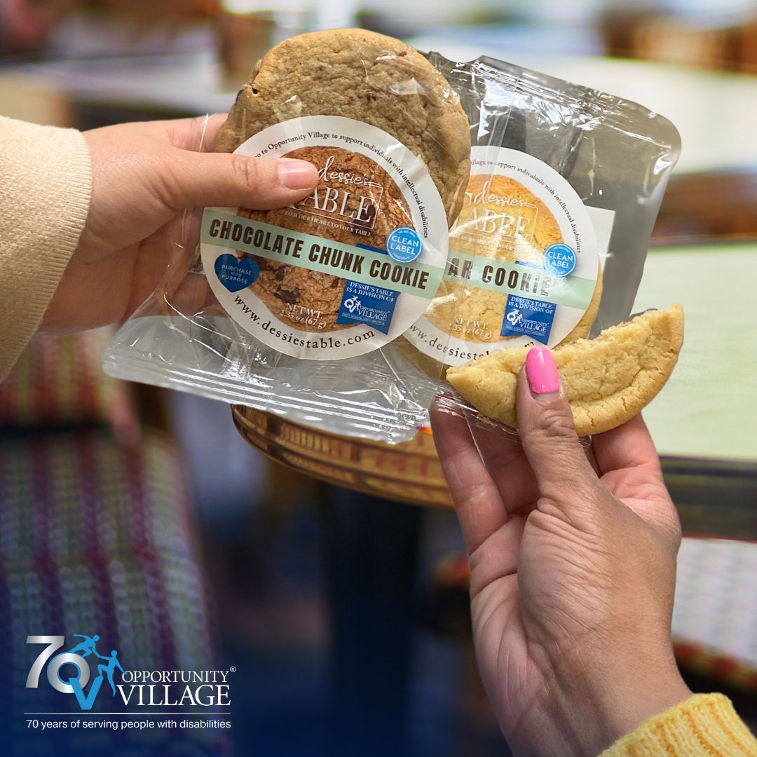 Friends don't let friends miss out on a great cookie. 🫶 🍪 Let the flavors of Dessie's Table unleash your inner cookie connoisseur. Order your sweets at DessiesTable.org #OpportunityVillage #OVCommunity #DisabilitySupport #DessiesTable #LasVegasCookies