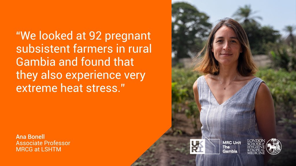 MRC Unit The Gambia at LSHTM (@mrcunitgambia) on Twitter photo Contributing to the global #MaternalHealth discourse!
Our Associate Professor <a href="/BonellAna/">Ana Bonell</a> on @BBC__newsday discusses the impact of heat stress on pregnant women in rural #Gambia☀️🤰🏾
📻bitly.ws/3guTh Contributing to the global #MaternalHealth discourse!
Our Associate Professor <a href="/BonellAna/">Ana Bonell</a> on @BBC__newsday discusses the impact of heat stress on pregnant women in rural #Gambia☀️🤰🏾
📻bitly.ws/3guTh