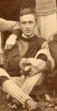 Photos of early Redcar footballers are hard to come by, so it's nice to see this image of S. Smith c.1888, in Saltburn colours, who played for Redcar Wednesday the following season.