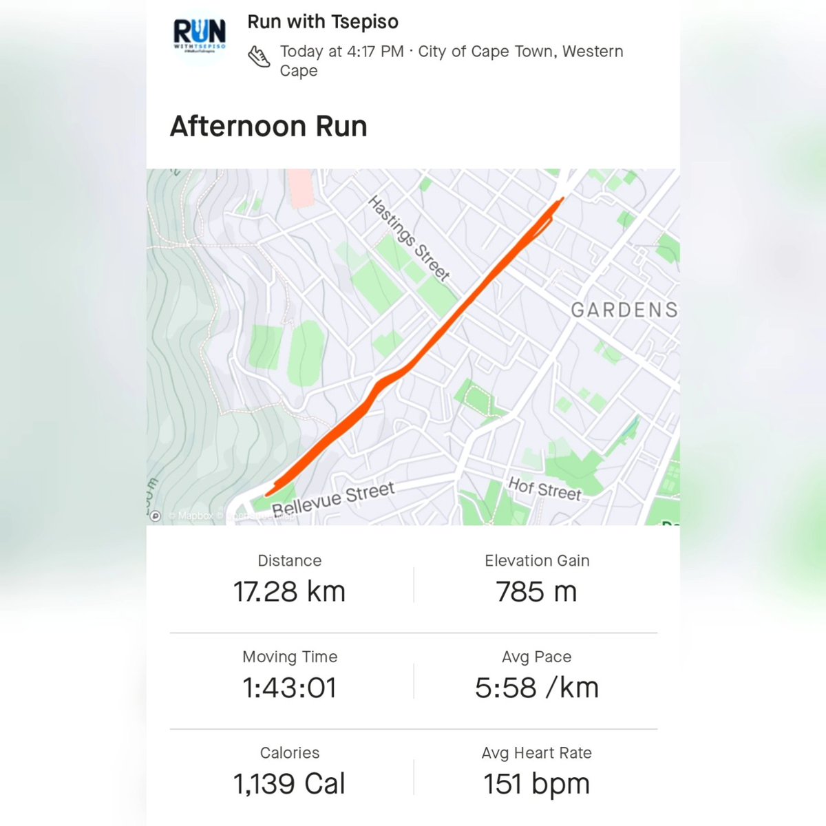 TsepisoNzayo's tweet photo. Fridays, we flatten the hills. Kloof was my playing ground.
#RoadToTwoOceans
#2024SenzaIzilungiso
#RunWithTsepiso #RunningWithTumiSole
#InSaneSquad #TrainInSaneOrRemainTheSame https://t.co/6lldMauerl