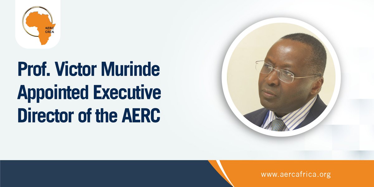 We're thrilled to announce the appointment of Professor Victor Murinde as our new Executive Director! Professor Murinde is a renowned financial economist with over 25 years of experience following his PhD. He brings a wealth of knowledge and experience to AERC, having served in…