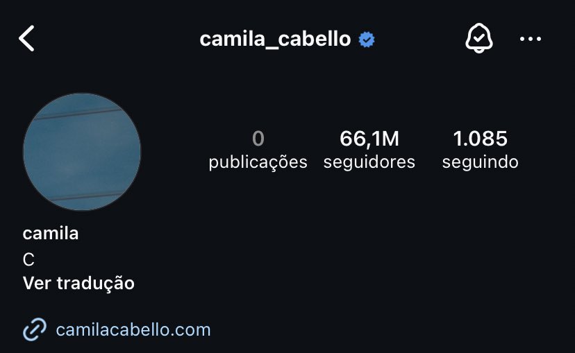 CamilaCabelloBR's tweet photo. 🚨 CAMILA CABELLO ACABA DE ARQUIVAR TODAS AS PUBLICAÇÕES DO INSTAGRAM https://t.co/dN2sBFayHZ
