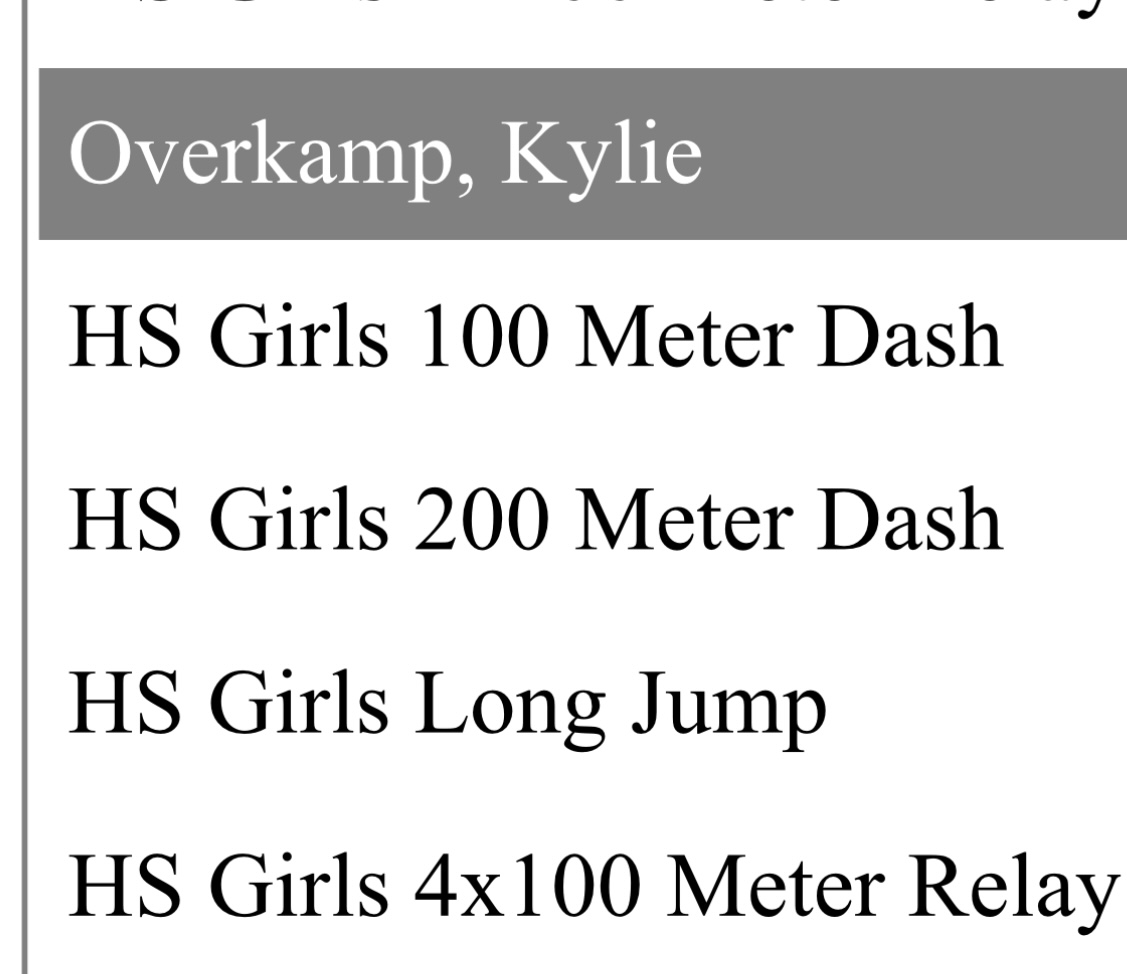 First track meet of the season!