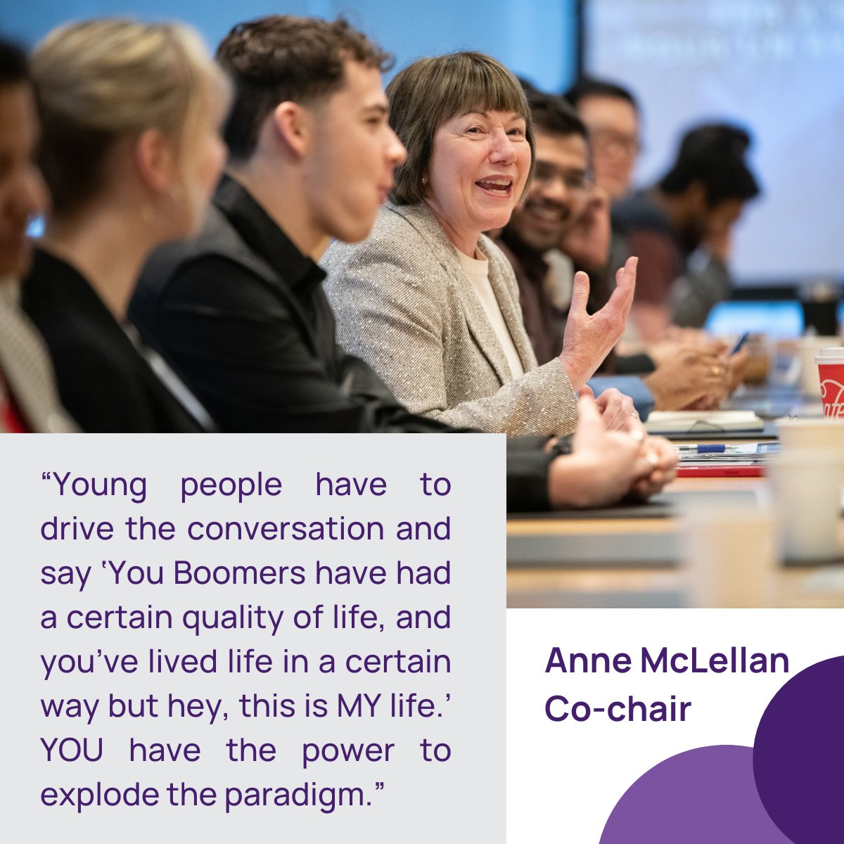 Young people have to drive the conversation on what economic growth means to them, says Coalition co-chair Anne McLellan. Tell us your story online: canadacoalition.ca/growthforall Or use the hashtag: #GrowthForAllCdns A better future can be built by our youth! #cdnpoli #cdnecon