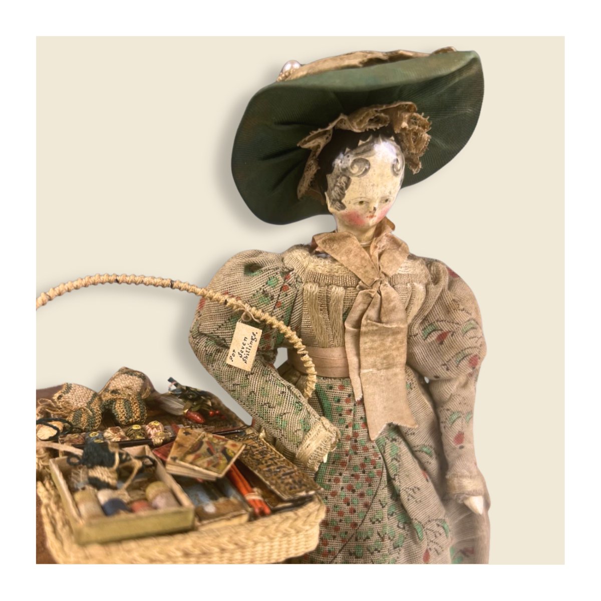 TrevanionGB's tweet photo. The results of our March Fine Art &amp; Antique Auction are in!
A top result of the day came in the form of this unusual pedlar doll, which sold for £2,800.
Standing at just 17cm tall, we particularly loved her miniature basket. 
Full results here: https://t.co/GiAijK7BGx https://t.co/rPzHsWyw6B