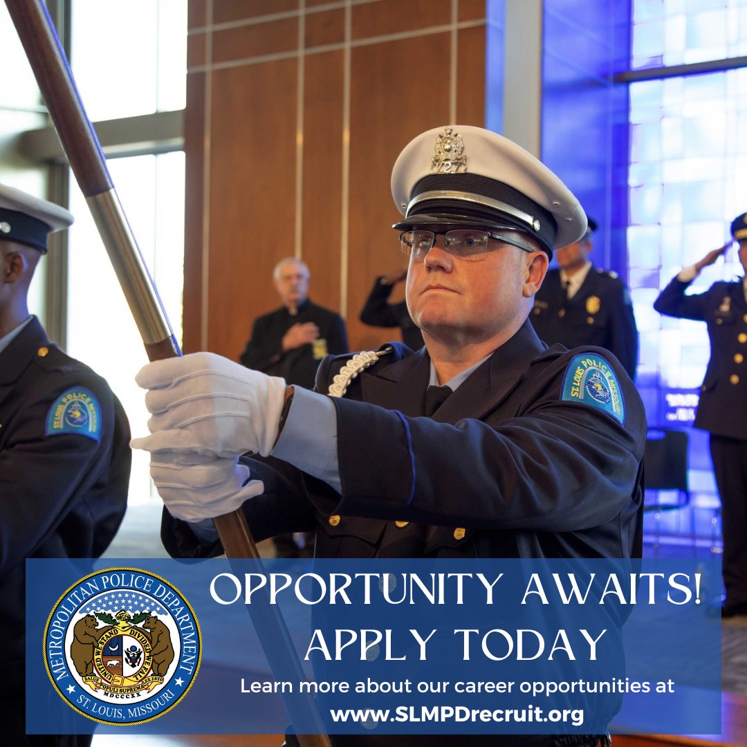 Have you considered a career in law enforcement and public service? We invite you to visit SLMPDrecruit.org to learn about all of the benefits of joining the St. Louis Metropolitan Police Department!