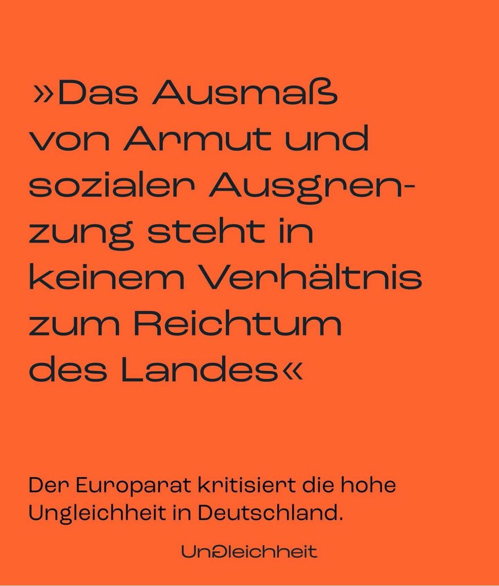 martyna_lin's tweet photo. „…in keinem Verhältnis zum Reichtum des Landes.“ 

Es ist grotesk. Deutschlands Gini: 0,83; zwei (!) Familien haben mehr Vermögen als die ärmere Hälfte; und das reichste 1% hat mehr als ein Drittel allen Vermögens. Wenn wir nicht umSTEUERN, wächst die Schere weiter. #TaxTheRich https://t.co/GHmPbWhZ9l