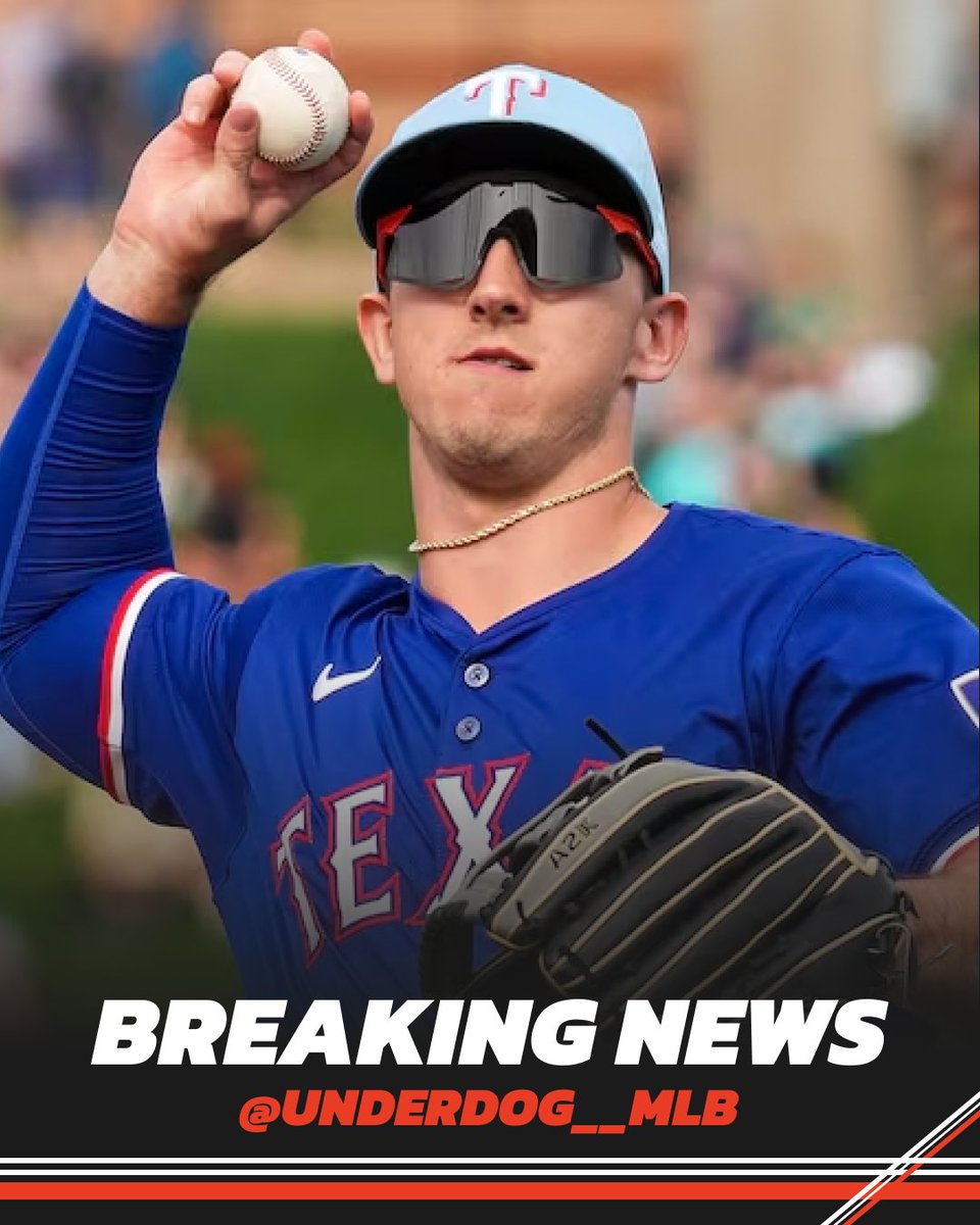 UnderdogMLB's tweet photo. Wyatt Langford makes Rangers' Opening Day roster. https://t.co/7iPykTOGUk