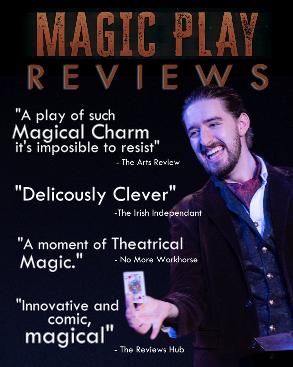 A thrilling fusion of Comedy, Magic and Theatre tonight at the Watergate, with Magic Play by Liam Wilson Smyth starting at 8pm! Visit: watergatetheatre.com/whats-on/event… @GunaNuaTheatre @CRKC1 @kclr96fm