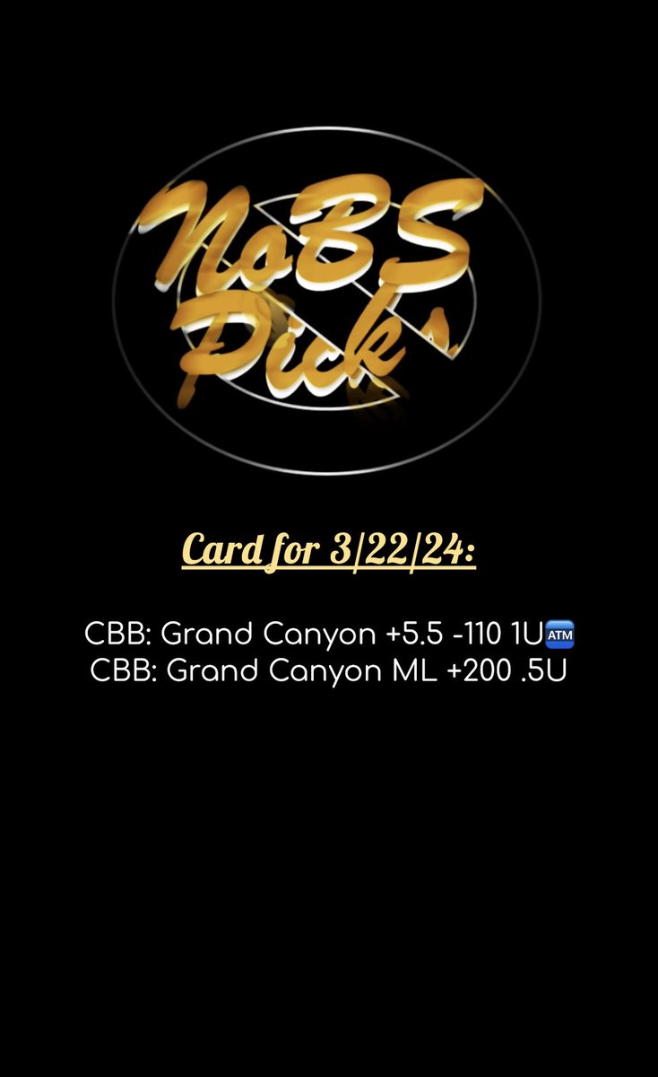NoBSPicks's tweet photo. 2 free plays today. Let’s have another day 🔨🔨🔨 https://t.co/xQ52ZbUbnP