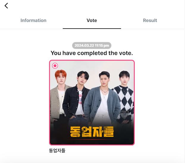 justbvotingteam's tweet photo. [📢MNET BUILD UP]  The last voting for BuildUp is here, vote for Partners team ONLY B.  
#JUSTB @JUSTB_twt #BuildUp
➡️Voting period: 22/03/2024 (00:00 KST) - 29/03/2024 (12:00 KST) https://t.co/u4mfTjxaWn