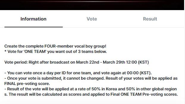 justbvotingteam's tweet photo. [📢MNET BUILD UP]  The last voting for BuildUp is here, vote for Partners team ONLY B.  
#JUSTB @JUSTB_twt #BuildUp
➡️Voting period: 22/03/2024 (00:00 KST) - 29/03/2024 (12:00 KST) https://t.co/u4mfTjxaWn