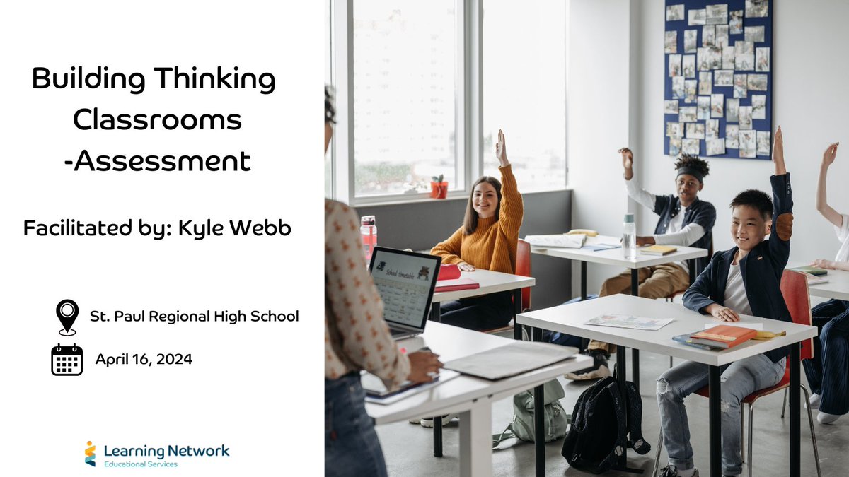 📢📢Last call! Registration is closing soon for @webbkyle workshop on Building Thinking Classrooms with a focus on Assessment. More info➡️ lnes.ca/program/12312