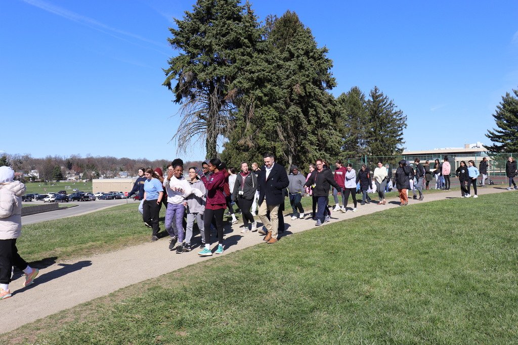 Thank you to the students and staff who joined us yesterday for Abington Middle School's 7th annual Buddy Walk, held every year on World Down Syndrome Day! #ASDProud