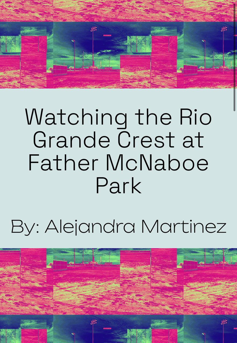 mtzxale's tweet photo. excited to be a part of @infrarrealistas's LAREDOCORE city folio! read my poem, "watching the rio grande crest at father mcnaboe park" and all the great work by my fellow chingones here: https://t.co/GqrpbKZluM https://t.co/2FQeA3ST1Q
