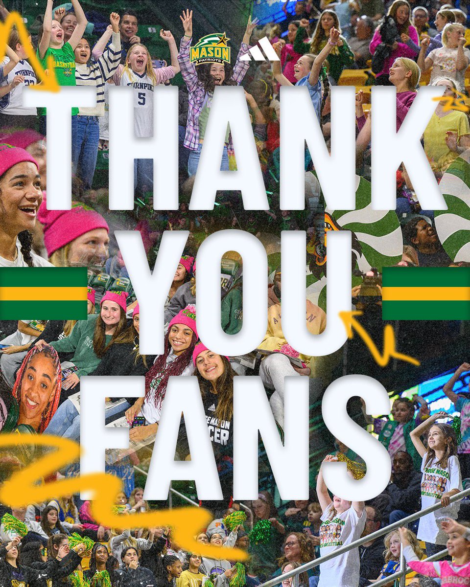 Our sixth man all year💛💚 THANK YOU to the best fans in the country, we love you #MasonNation!