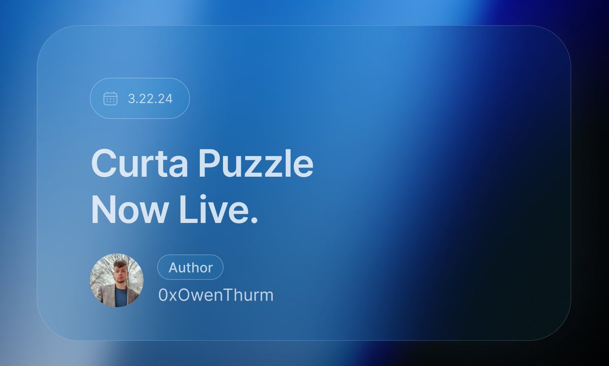 curta_ctf's tweet image. Curta puzzle by @0xOwenThurm is now LIVE!

Firstblood receives an Authorship Token.

Solve here: curta.wtf/puzzle/base:9
