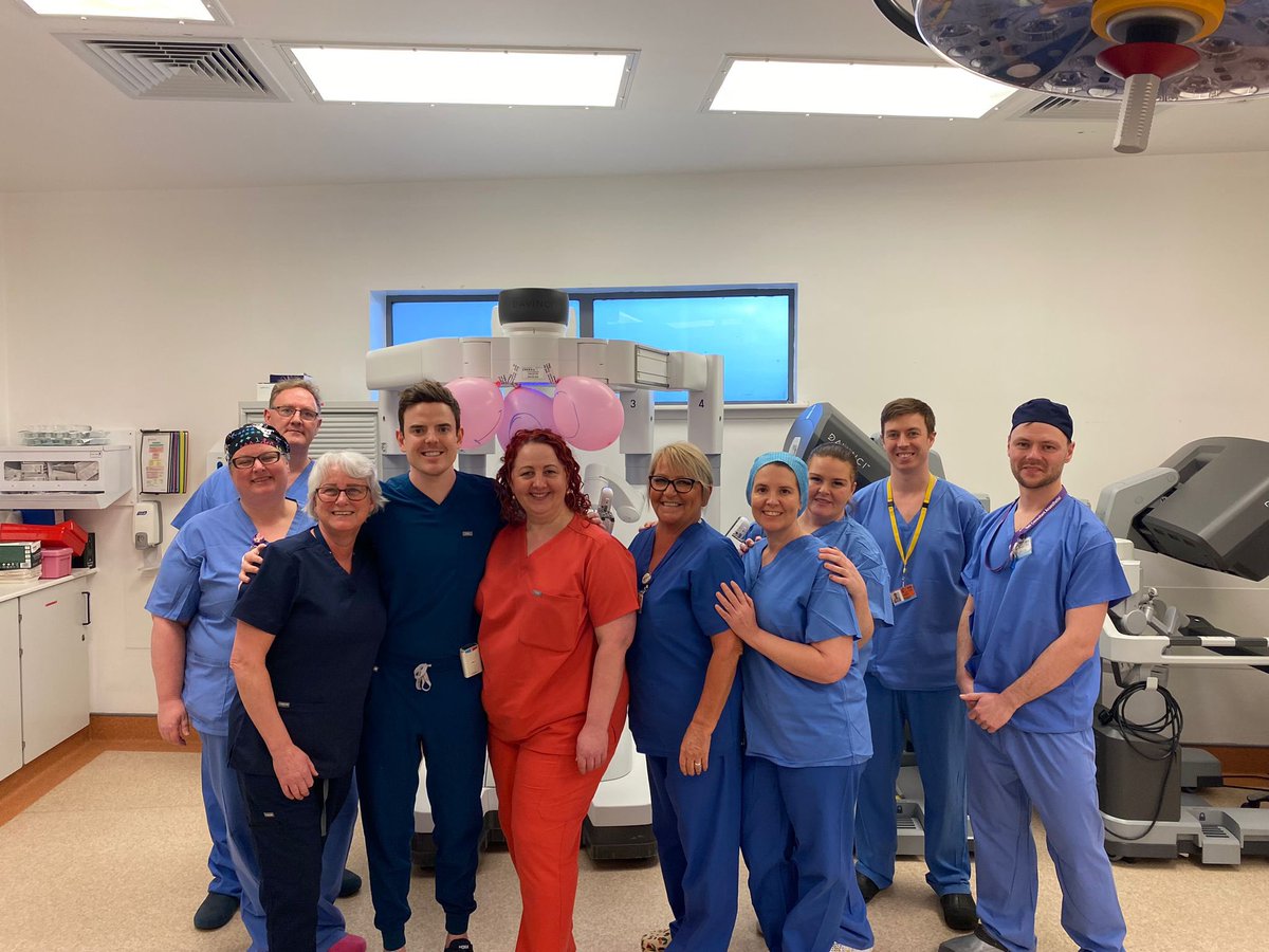 NHSaaaPeriop's tweet photo. Congratulations to Dr Inna Sokolova on completing her 100th Robotic Gynaecology case! What an achievement team!⭐️ #UHC #teamwork #gynaecology https://t.co/vCNpDLEeZH