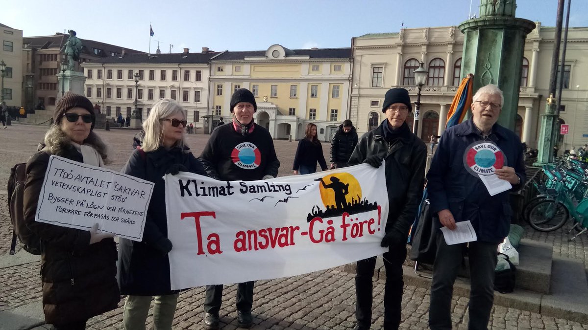 #FridaysForFuture i Göteborg på Gustaf Adolfs torg den 22 mars @FFF_goteborg