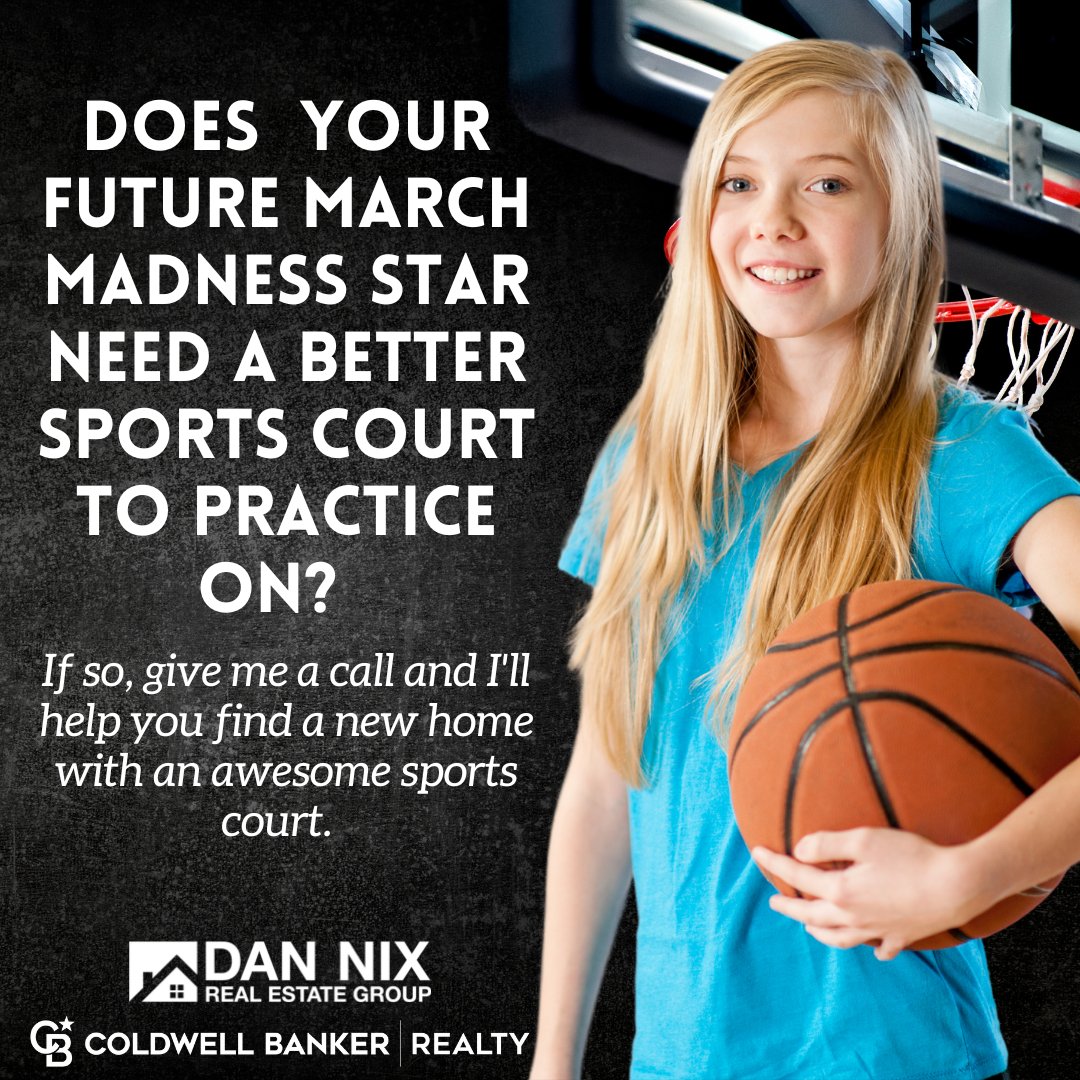 I hope you are enjoying 'March Madness'.  If you need a sports court for the future basketball stars in your family, give me a call.  #DanNix #Danimal #DavisCountyDan #UTDan #MarchMadness #SportsCourt #UTRealEstate