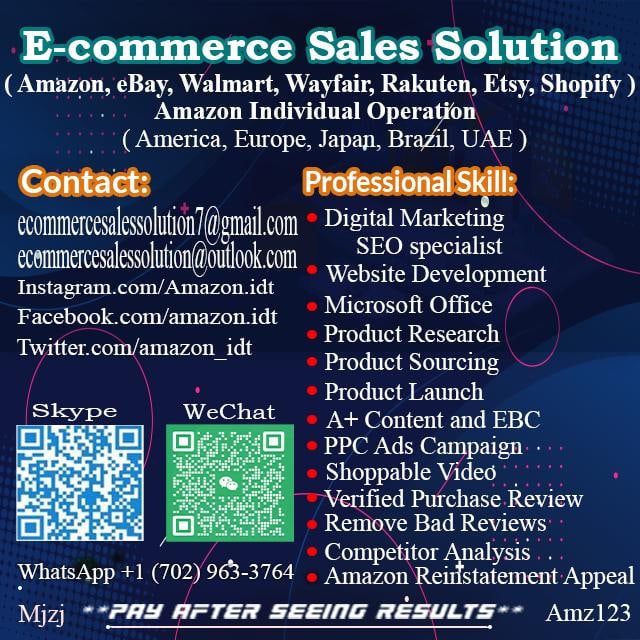 Ecsalessolution's tweet photo. @michaelpatron0 🚀 Elevate your Amazon sales with E-commerce Sales Solution! 🌟 Unlock the power of 5-star reviews &amp; strategic PPC campaigns to boost visibility and outshine competitors. Let's drive lasting success together! #AmazonSellers #Ecommerce #PPC #5StarReviews #SalesStrategy https://t.co/ffU1AybC2N