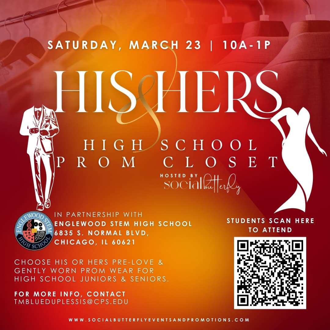 We are one day away from the His & Hers Prom Closet!!! Please come out to get your prom gear & share this great opportunity with family and friends! We have dresses, suits, shoes, accessories and gift certificates.  You don’t want to miss this!!!