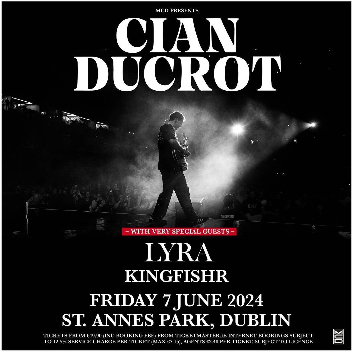 Dublin, I’m delighted to be bringing @thisislyra and @KingfishrBand with me to St. Annes Park this June 🤍 Might change the set list up a bit.. maybe even play some of the new stuff👀 It’s going to be wilddd. Tickets available now! cianducrot.com/live