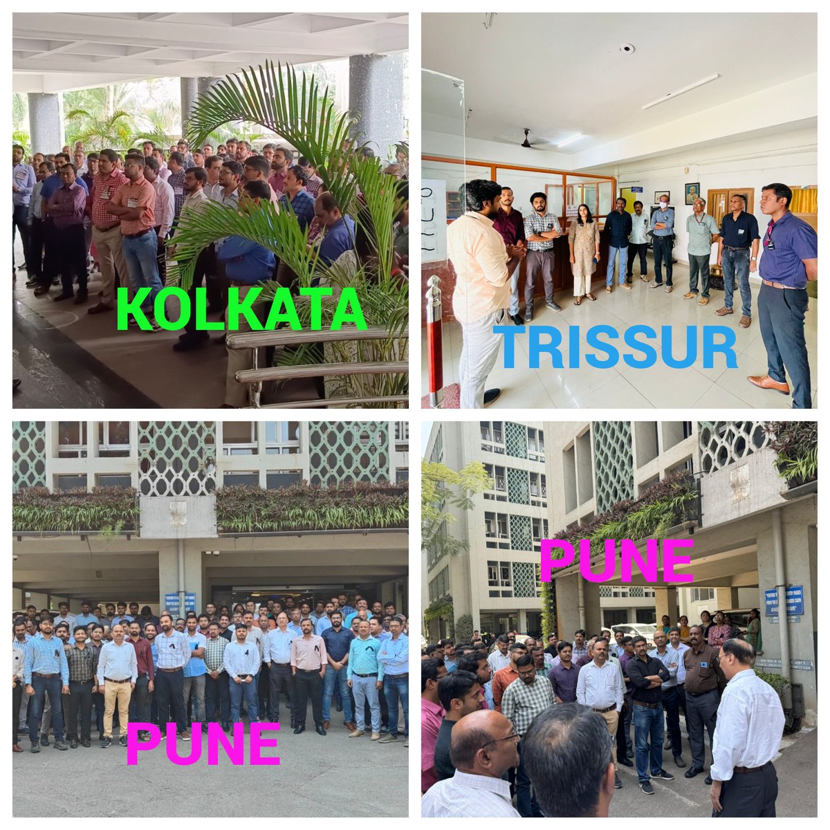 sgaiceia's tweet photo. #Justice4Abhijat @narendramodi @PMOIndia @nsitharaman @FinMinIndia @mppchaudhary @cbic_india @cgstluckzone @PIB_India
We all are united. All the Base Cadre Associations across the country like, Superintendent, Inspector, Ministerial and allied Associations observed Lunch Hour Demonstration Programme today. This is Just a starting. Hope the Authority will take cognizance of this and Justice prevails. The Entire Nation is with you #Justicef4Abhijat.