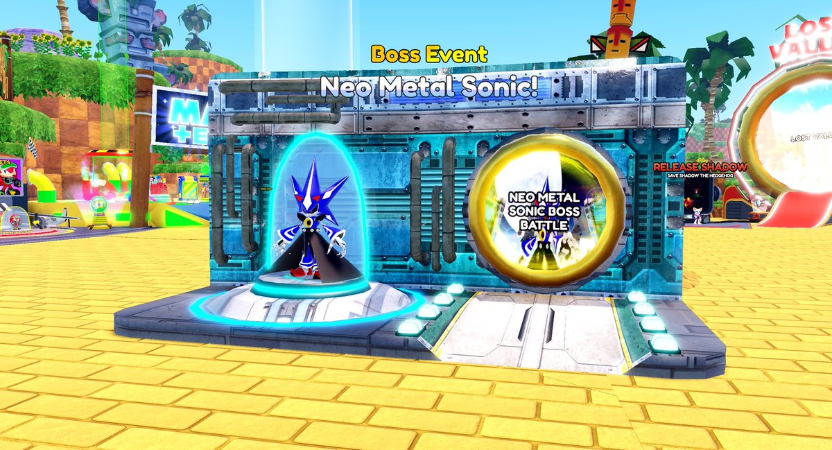 Have you defeated 👊 the NEO METAL SONIC boss in #SonicSpeedSimulator on #Roblox yet 🤔? (now located in world 5 🌎!)