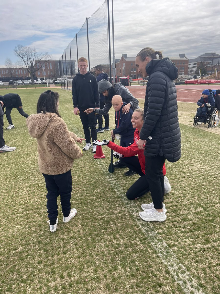 Teamed up with PG County Special Olympics this morning for a training session! Giving back before we get started with Home meet competition this weekend #BeKind #SpecialOlympics