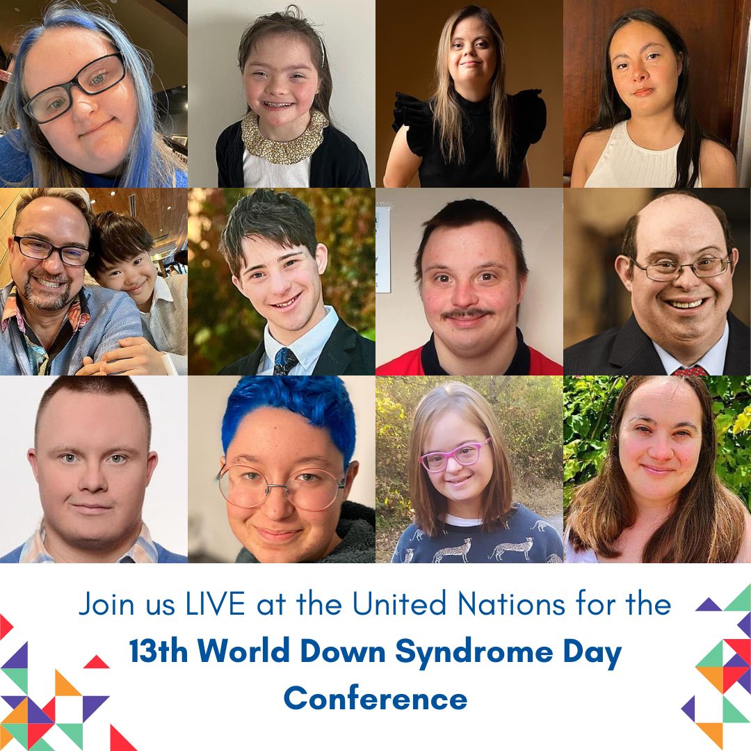 Join us live at the 13th World Down Syndrome Day Conference in 1 hour. These self-advocates will be speaking about #HealthEquity See you soon! Watch LIVE here: events.ds-int.org/13thWorldDownS… #WorldDownSyndromeDay #DownSyndrome #DownsSyndrome #DownSyndromeNetwork #Trisomie21